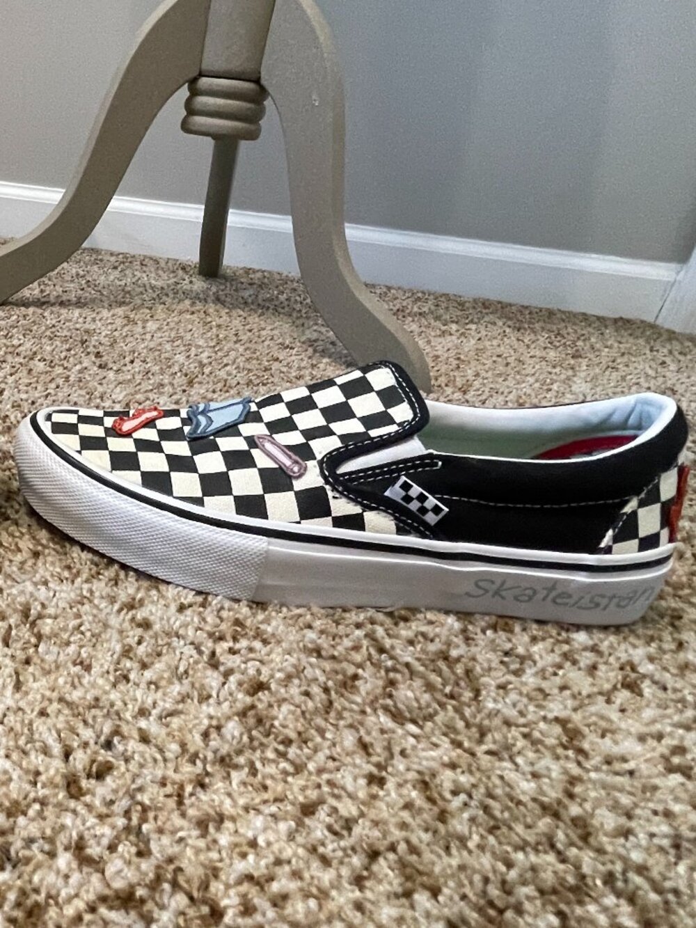 Vans x Skateistan Skate Slip-on, Men's Size 8, Embroidered Patches - Picture 8 of 11